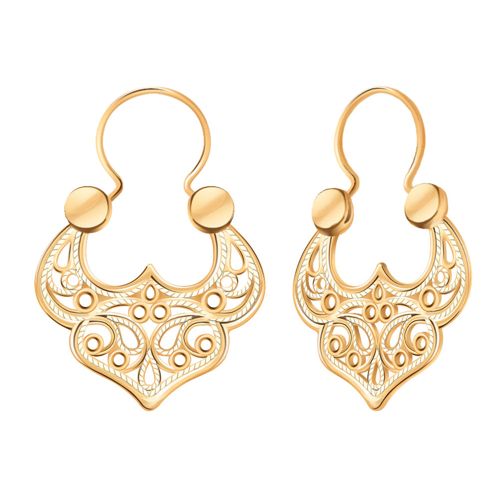 Серьги Золото красное 21156