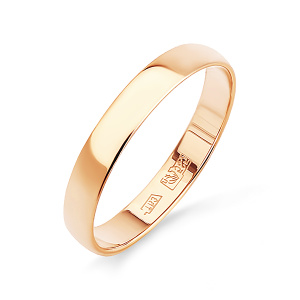 Кольцо обручальное Золото красное 1400008175