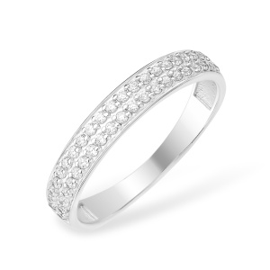 Кольцо Серебро родированное 10100110633-501