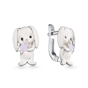 Серьги Серебро родированное 901022338