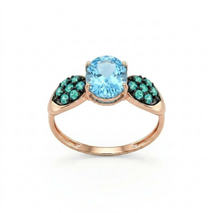 Кольцо Золото красное 10455тзпс