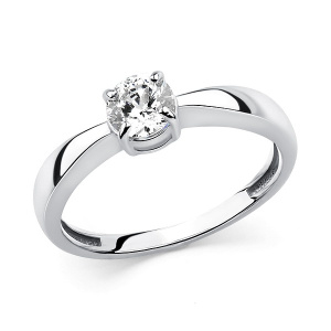 Кольцо Серебро родированное 320700G395-1