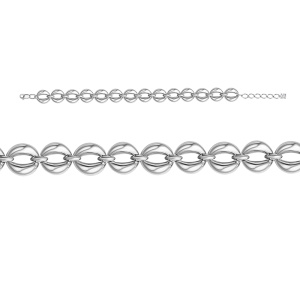 Браслет Серебро родированное с771235