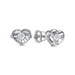Серьги Золото белое С03029-220