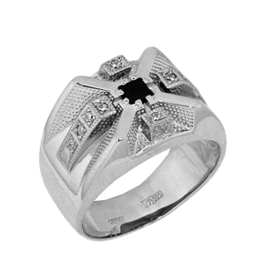 Кольцо Серебро родированное 3302306р