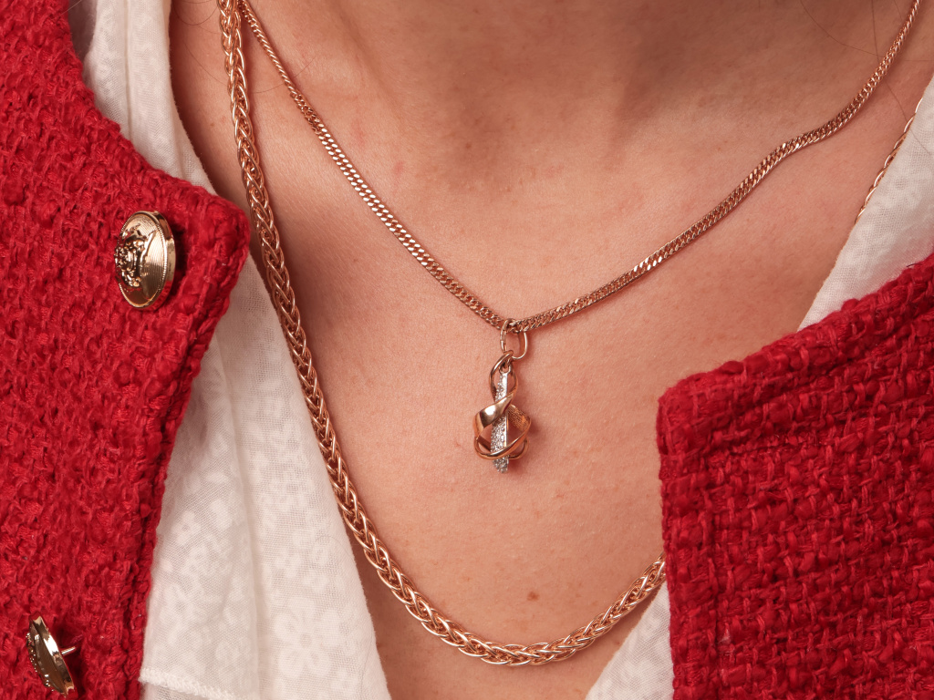 цепь и подвеска золото